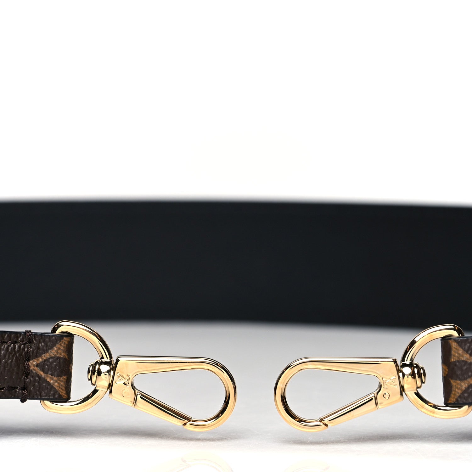Louis Vuitton Monogram Bandouliere Shoulder Strap Black 3 of 4