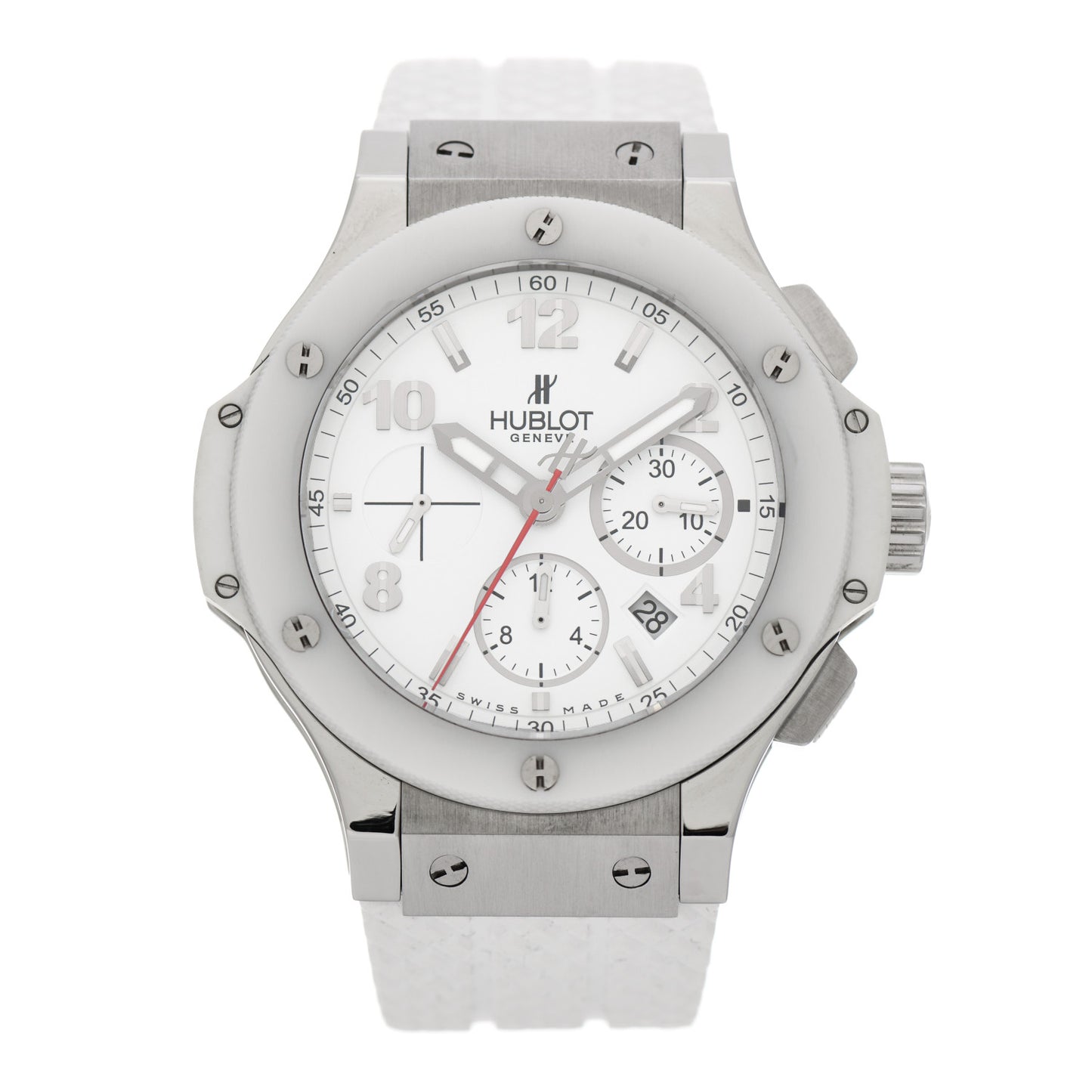Stainless Steel Ceramic Rubber 44mm Big Bang Automatic Watch White 301.SE.230.RW