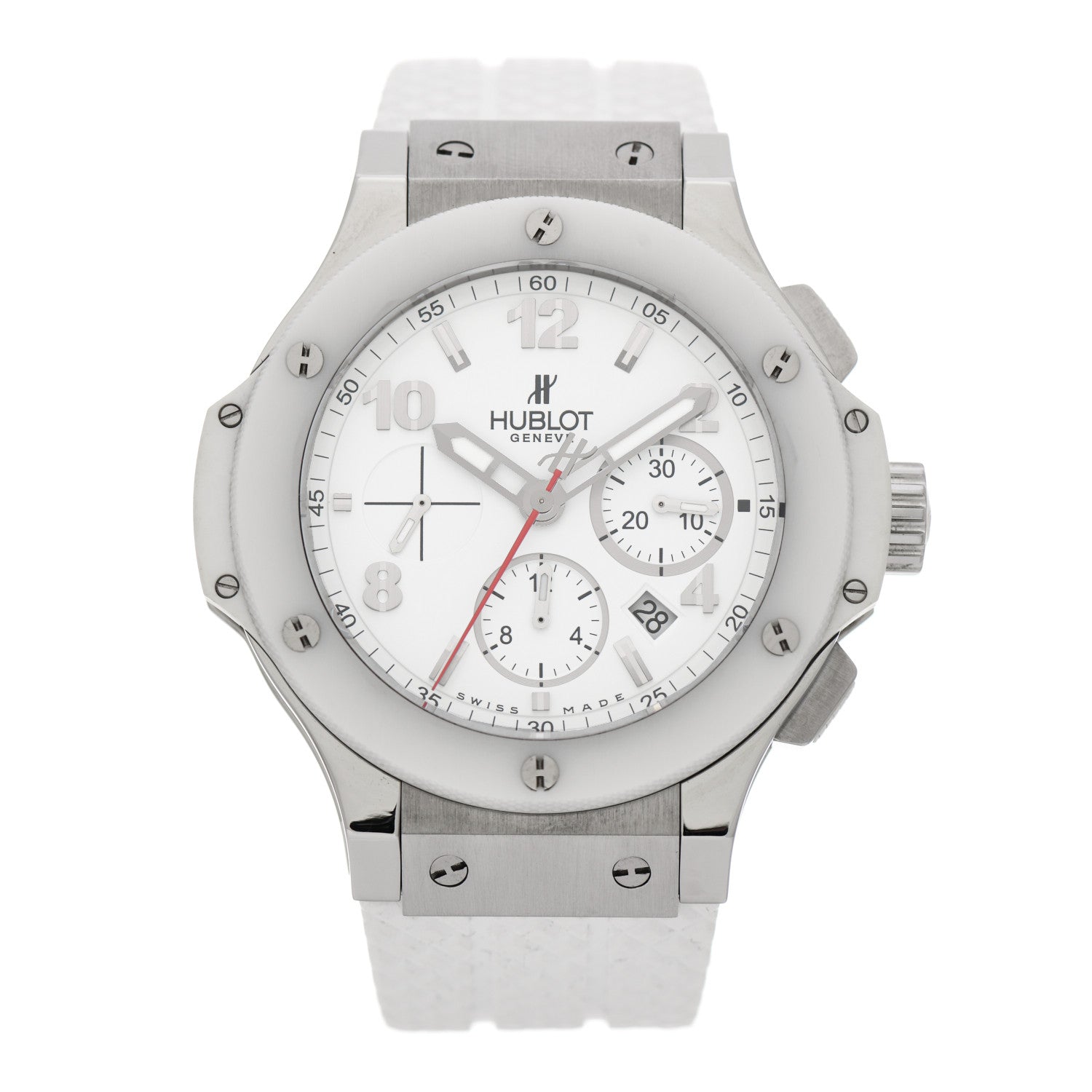 Hublot Stainless Steel Ceramic Rubber 44mm Big Bang Automatic Watch White 301.SE.230.RW 1 of 4