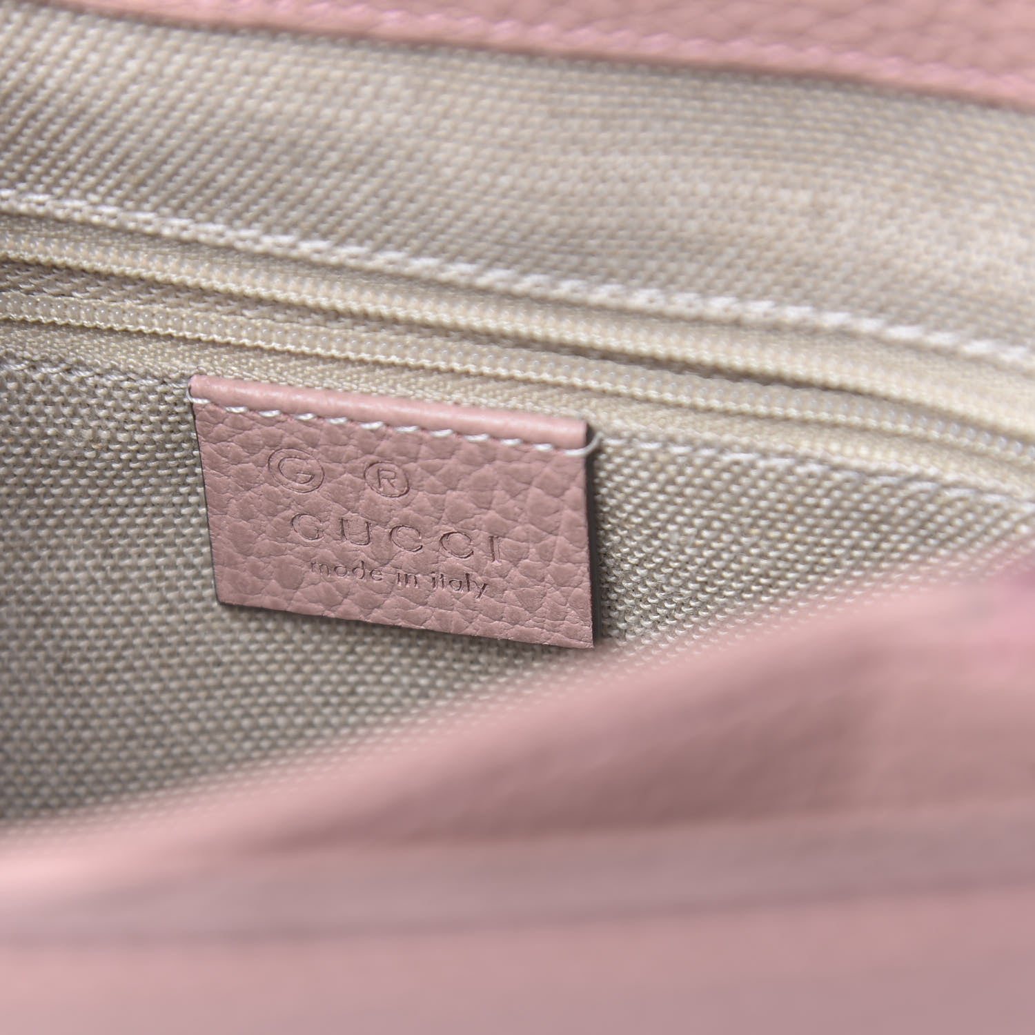 Gucci Dollar Calfskin Interlocking G Top Handle Shoulder Bag Soft Pink 6 of 10