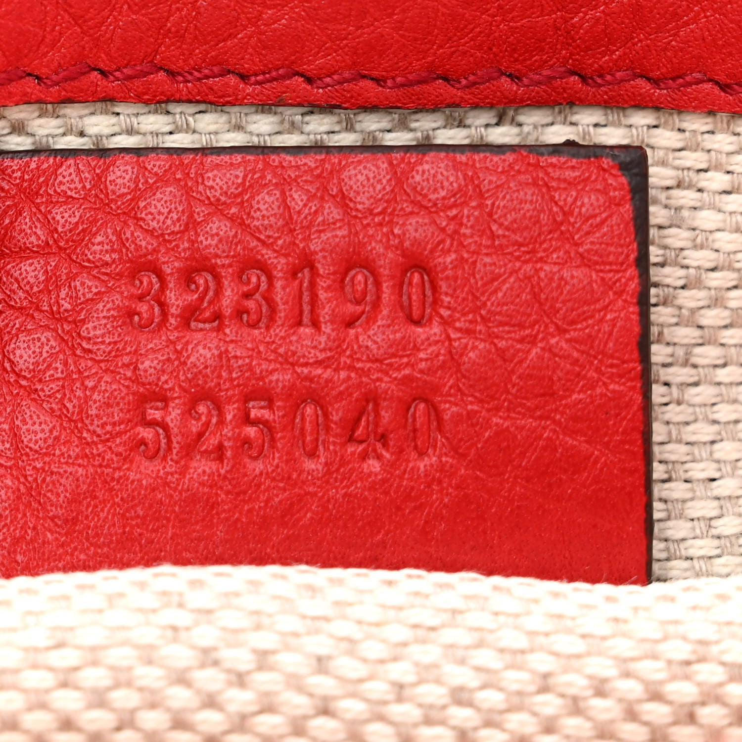 Gucci Pebbled Calfskin Small Soho Flap Crossbody Red 7 of 10