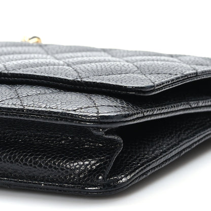 Chanel Caviar Quilted Wallet on Chain WOC Black 10 of 11