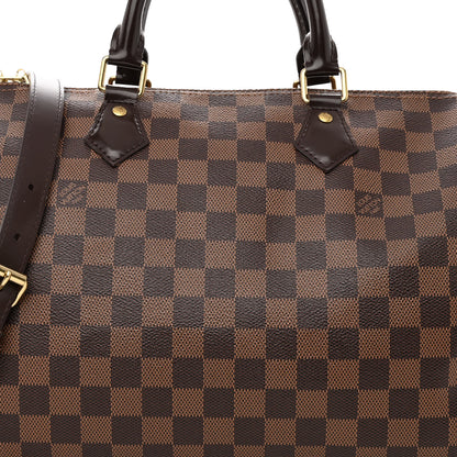 Louis Vuitton Damier Ebene Speedy Bandouliere 30 8 of 10