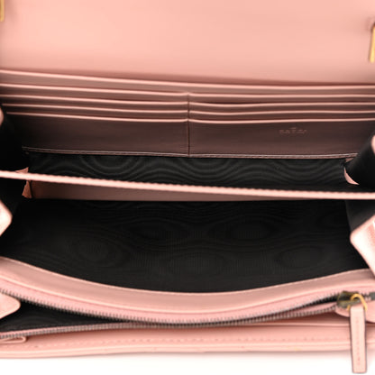 Gucci Calfskin Matelasse GG Marmont Chain Wallet Perfect Pink 5 of 11