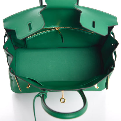 Hermes Swift Birkin 25 Vert Vertigo 7 of 40