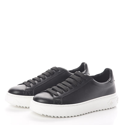 Louis Vuitton Calfskin Time Out Sneakers 36.5 Black 3 of 7