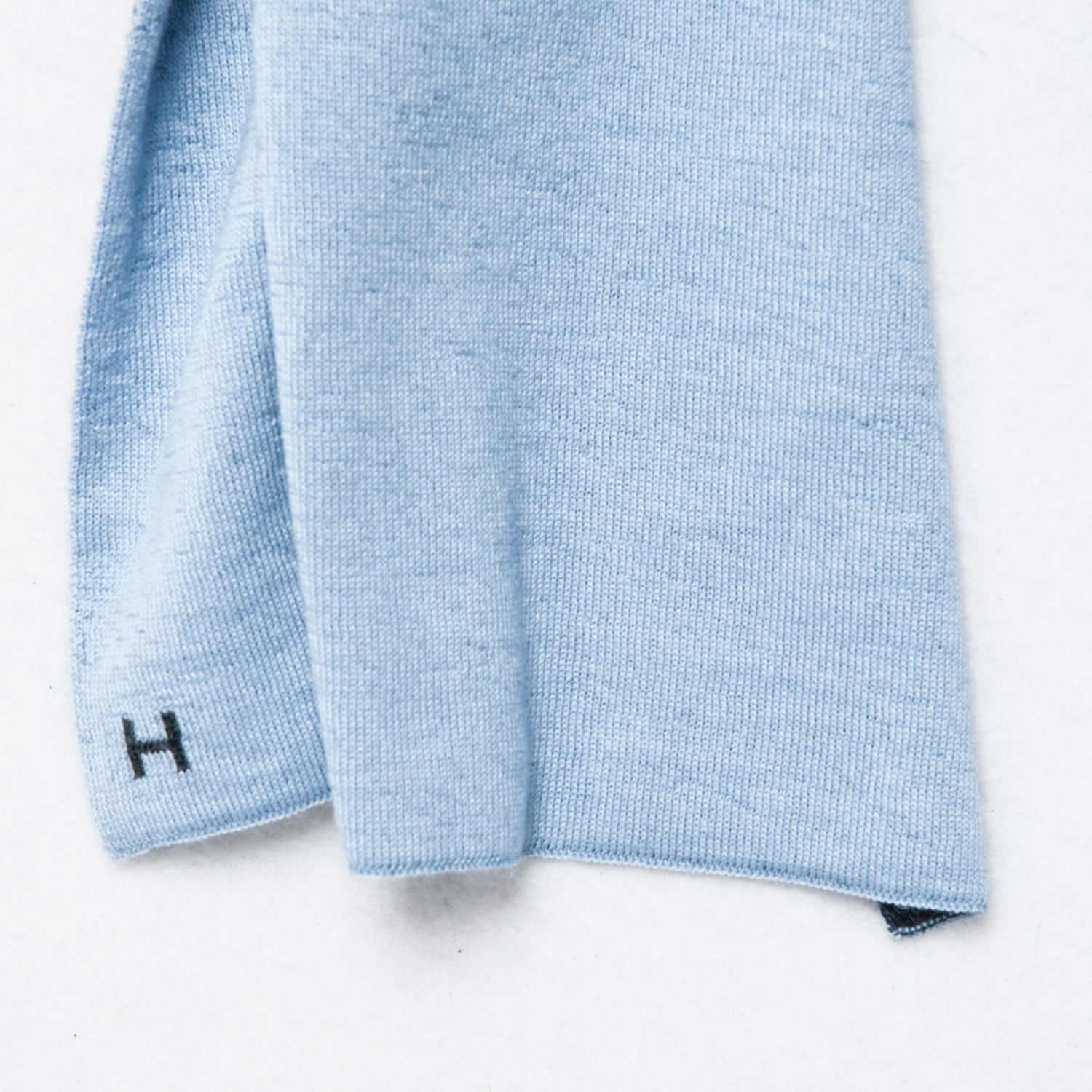 Hermes Cashmere Silk Aller Retour Scarf Glacier Carbone 4 of 6