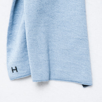 Hermes Cashmere Silk Aller Retour Scarf Glacier Carbone 4 of 6