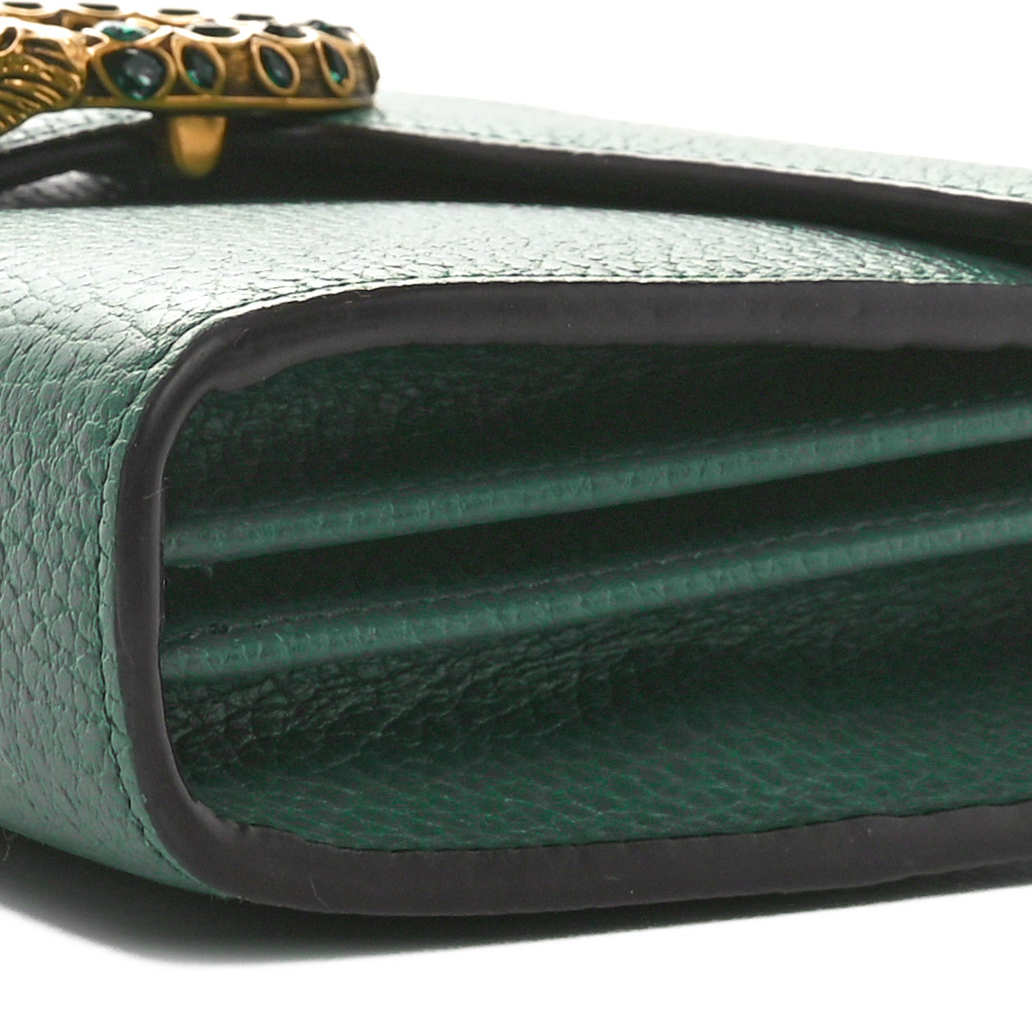 Gucci Calfskin Mini Dionysus Chain Wallet Emerald 10 of 10