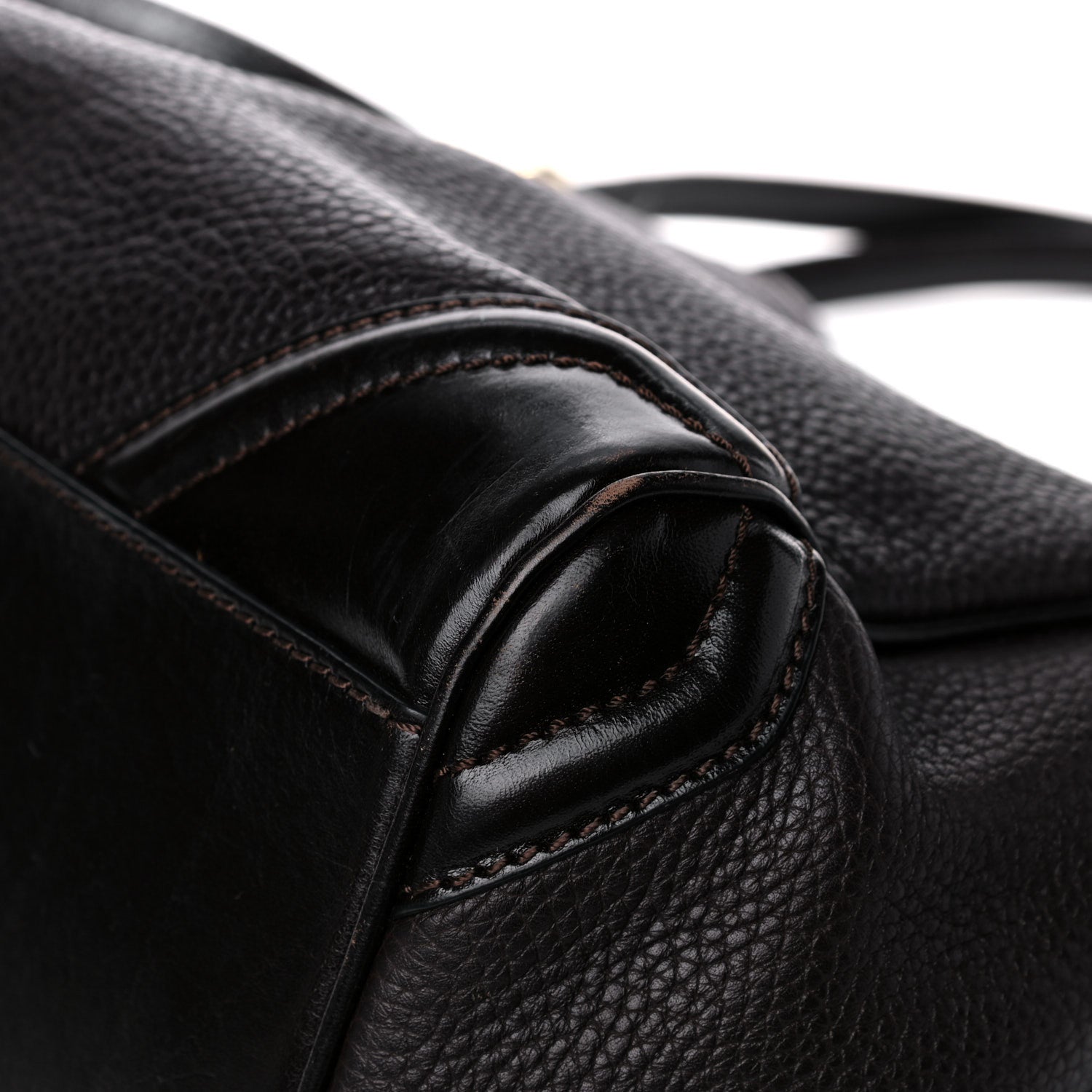 Burberry Grainy Calfskin Small Canterbury Tote Dark Chocolate 16 of 21