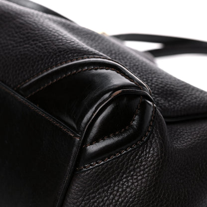 Burberry Grainy Calfskin Small Canterbury Tote Dark Chocolate 16 of 21