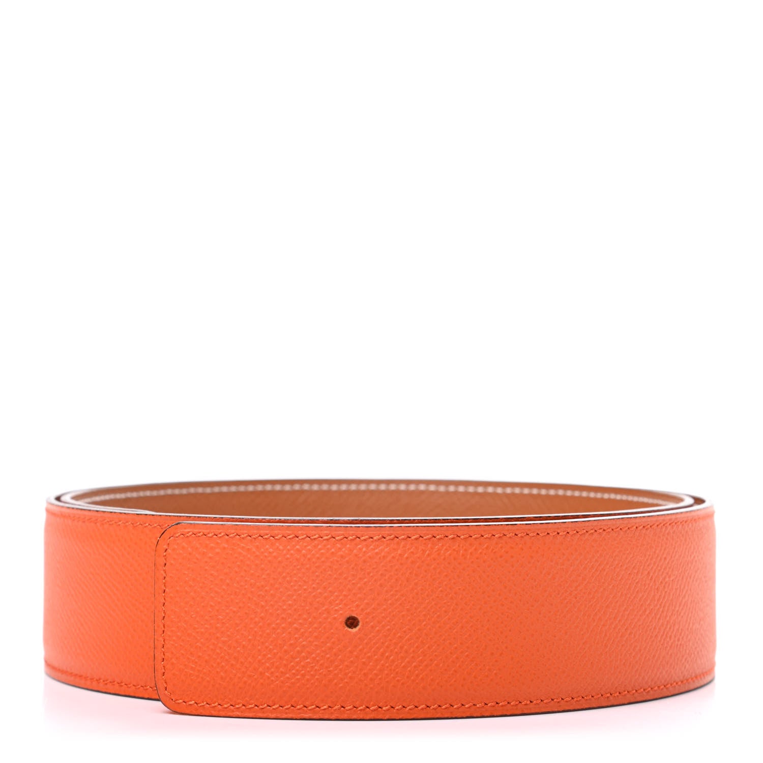 Hermes Epsom 42mm Belt Strap 85 Orange Gold 1 of 6