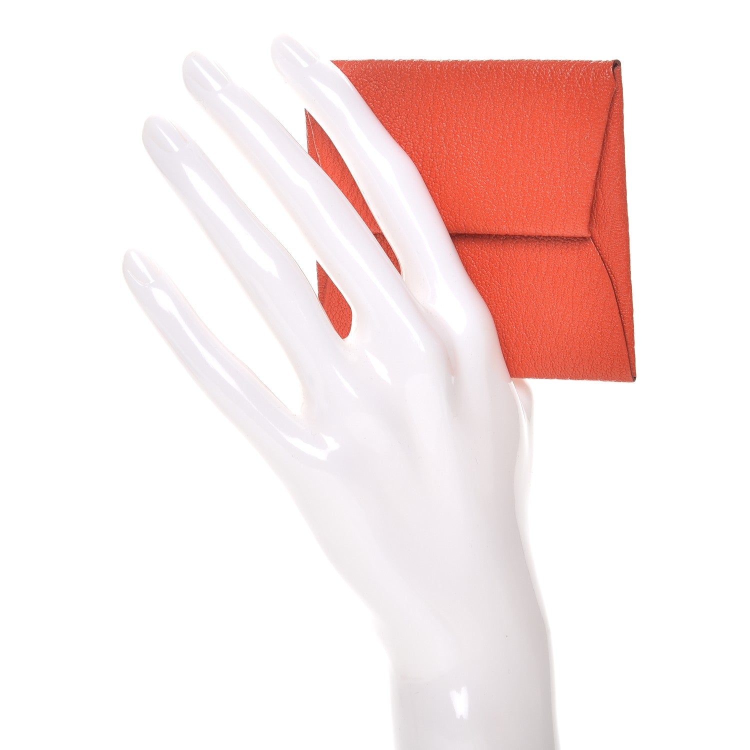 Hermes Chevre Mysore Bastia Coin Purse Feu 2 of 7
