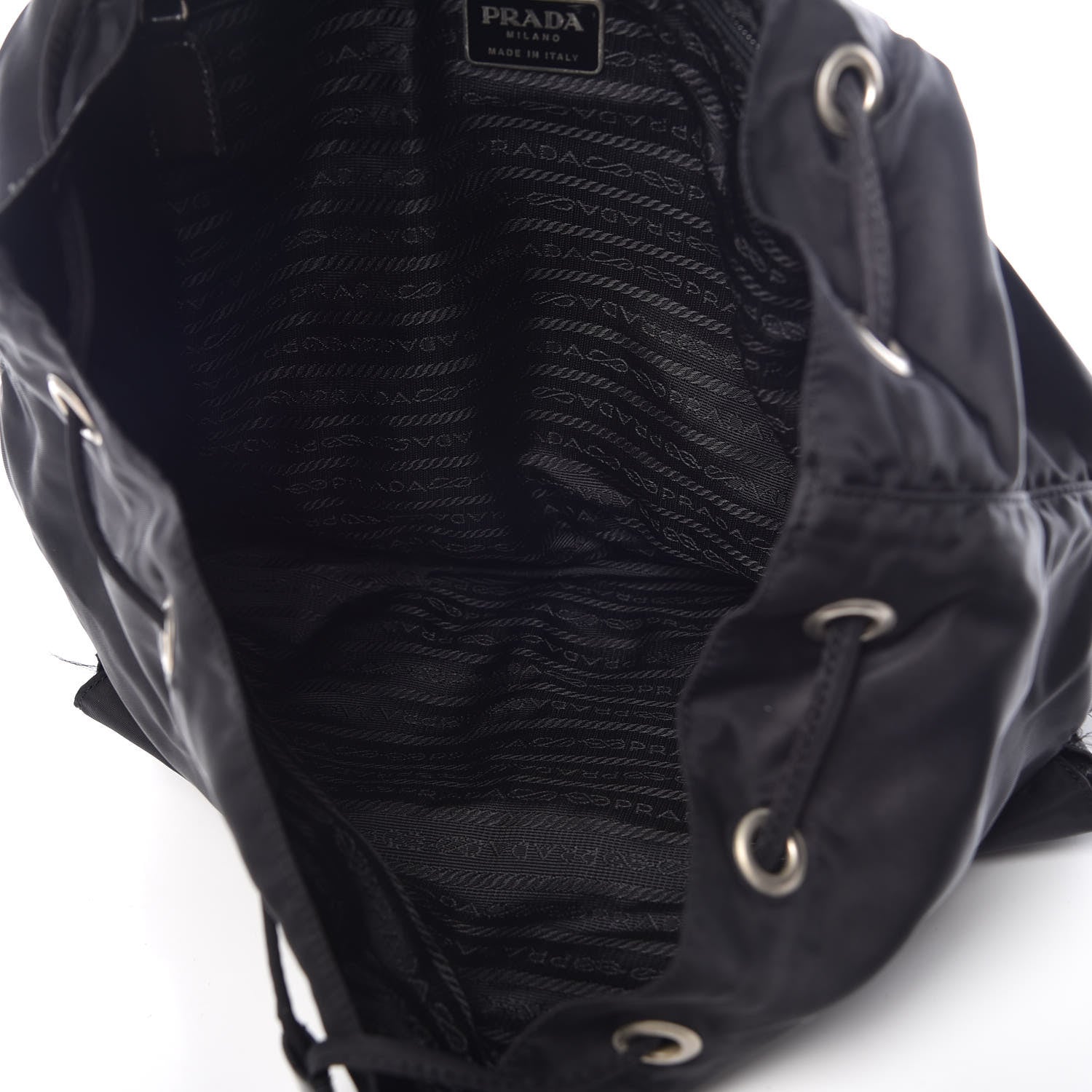 Prada Nylon Vela Medium Backpack Black 5 of 12