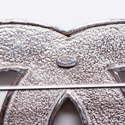 Chanel Ruthenium Large Chain CC Brooch Pin 4 of 5