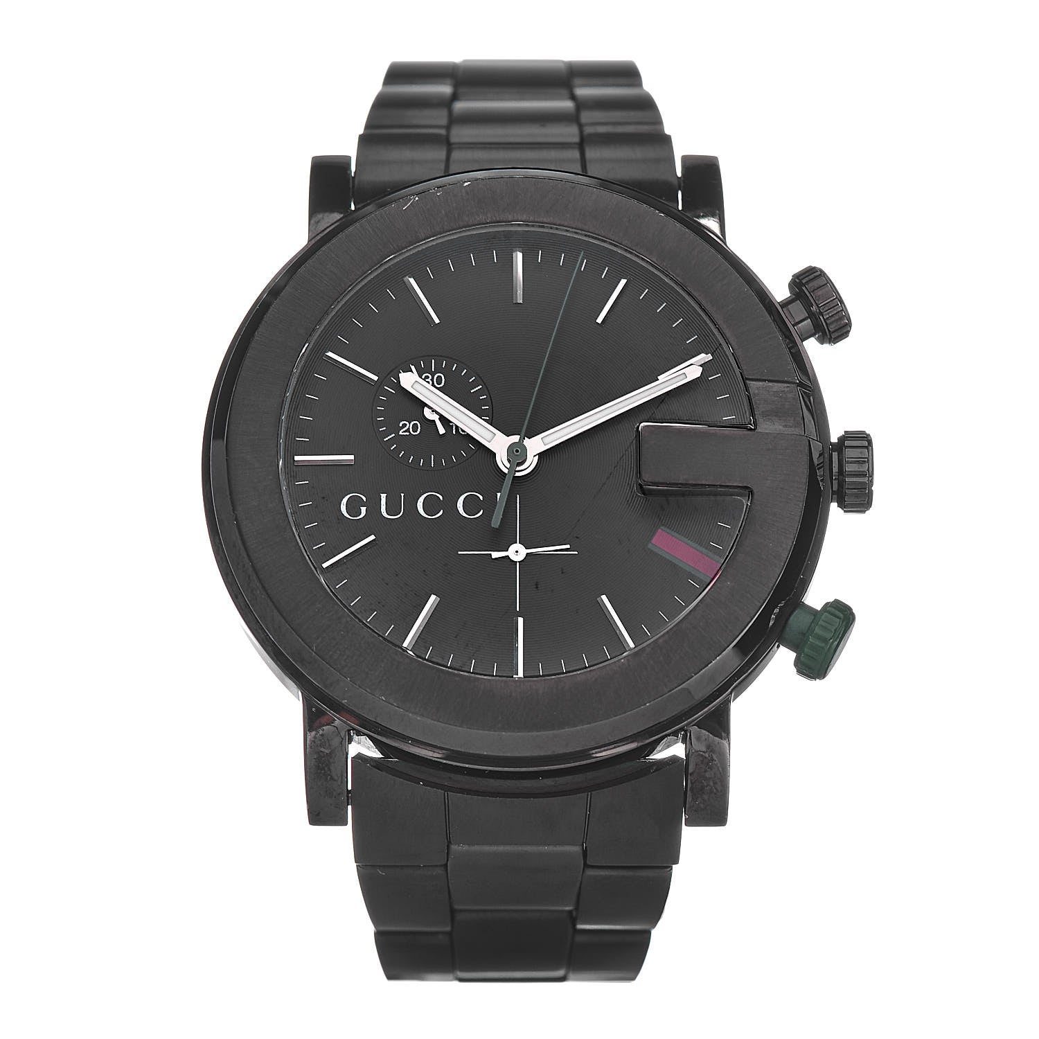 Gucci PVD Stainless Steel 44mm 101M G-Chrono Quartz Watch Black 1 of 8