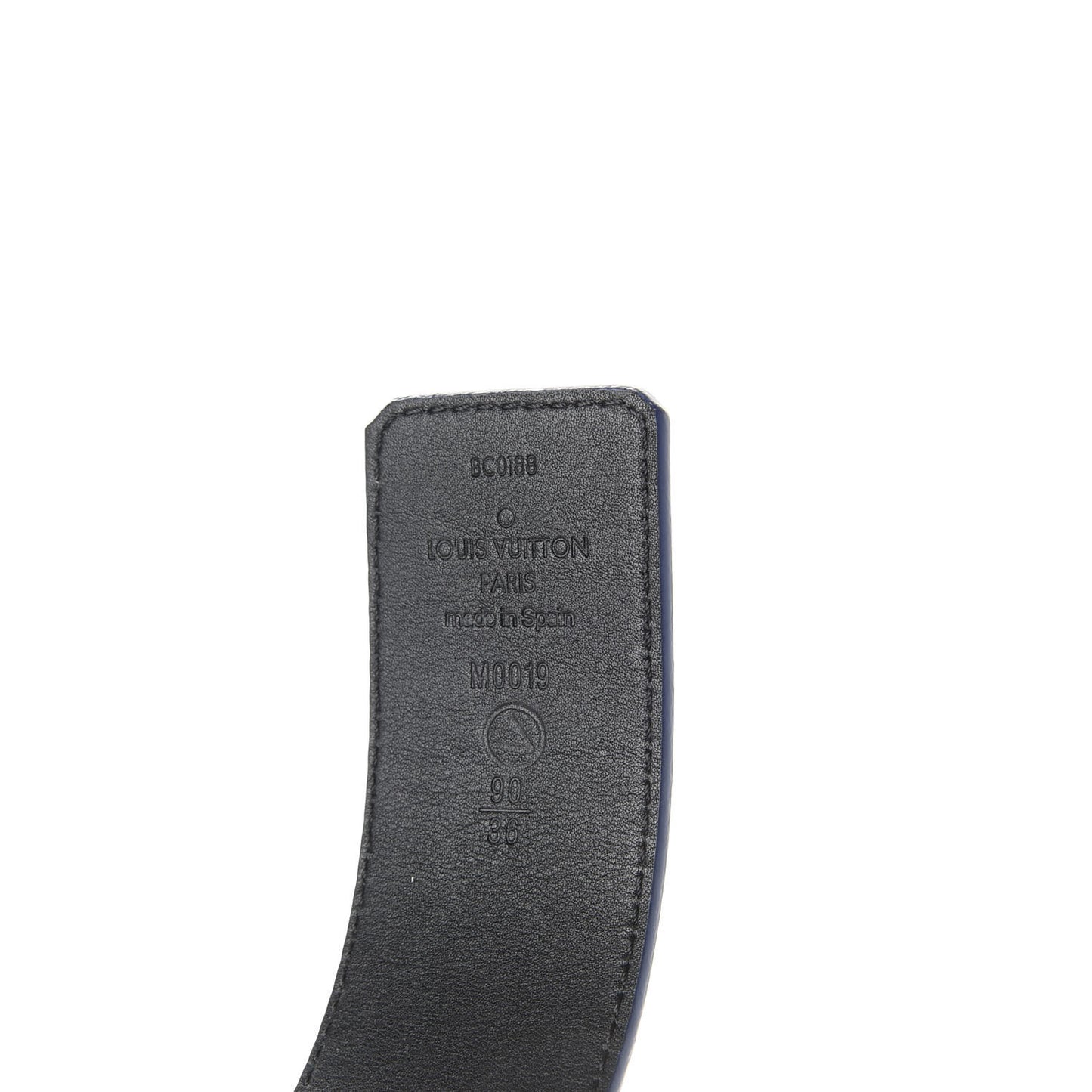 Damier Graphite Calfskin 40mm LV Initiales Reversible Belt 90 36 Black