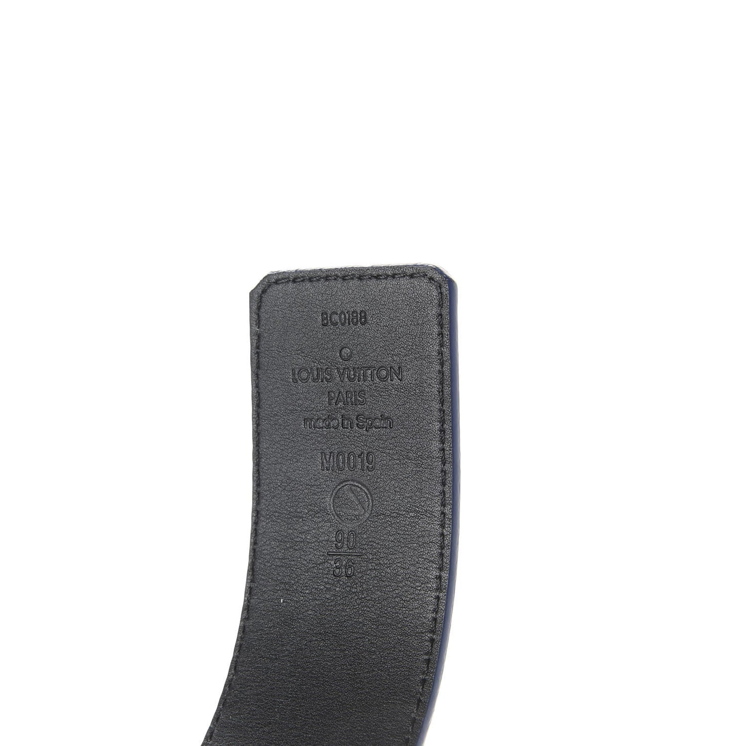 Louis Vuitton Damier Graphite Calfskin 40mm LV Initiales Reversible Belt 90 36 Black 3 of 4