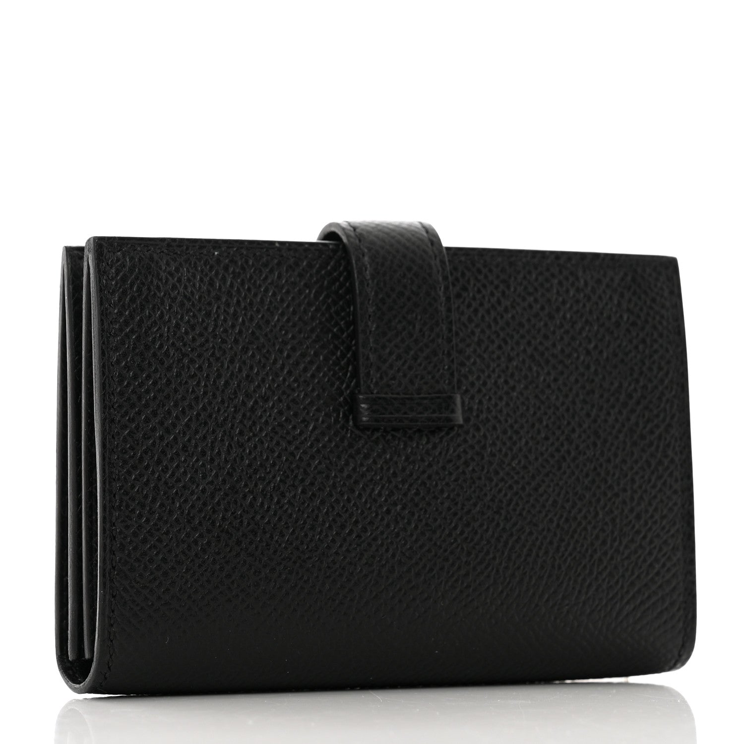 Hermes Epsom Bearn Card Holder Wallet Black 3 of 8