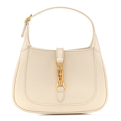 Gucci Boarded Dyana Lux Calfskin Mini Jackie 1961 Hobo Mystic White 1 of 15