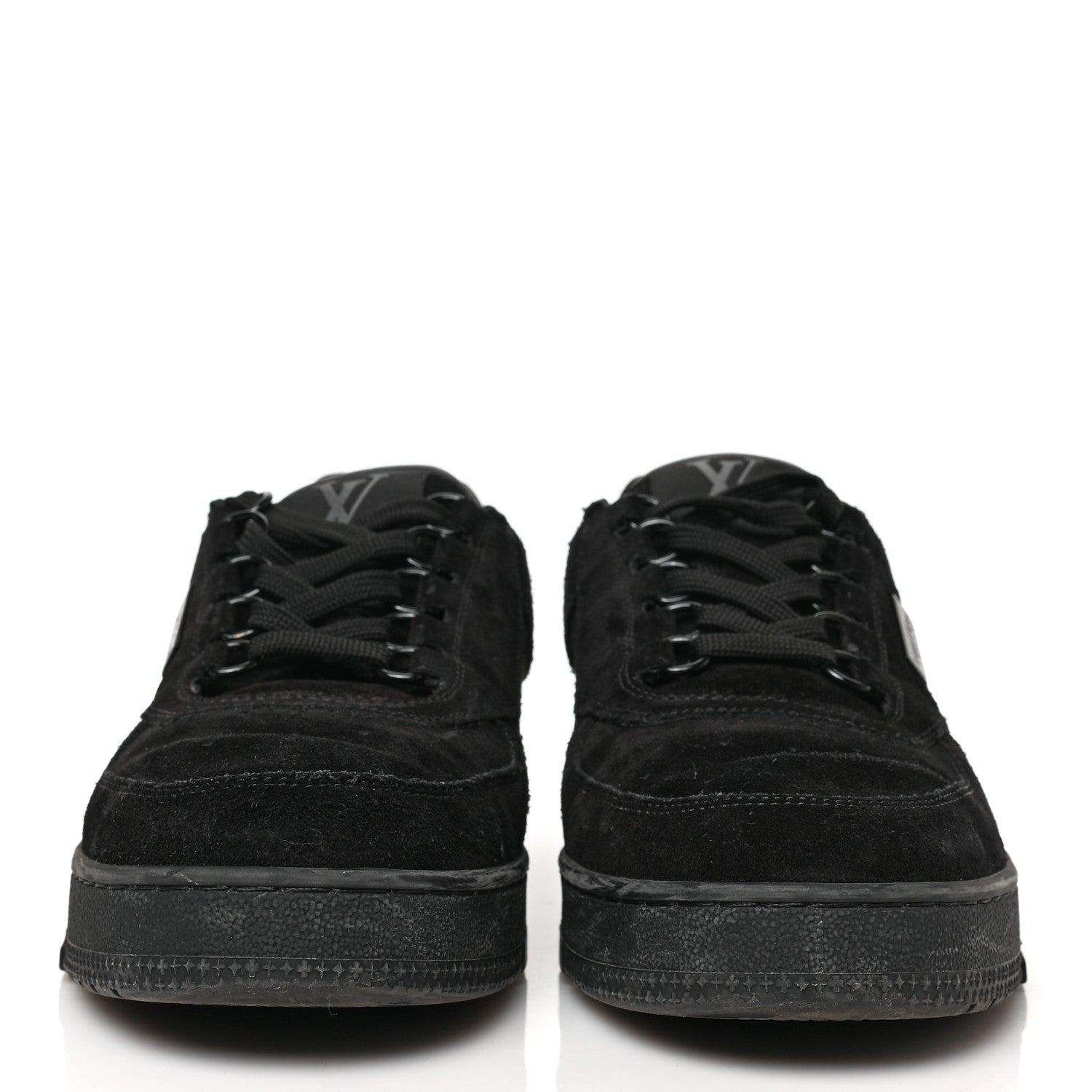 Louis Vuitton Suede Uniform Sneakers 6.5 Black 2 of 8