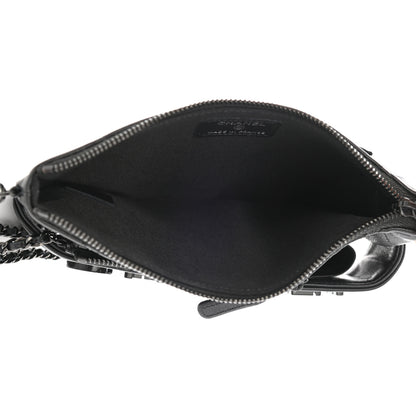 Chanel Lambskin Quilted Cosmetic Case With Strap So Black 5 of 7