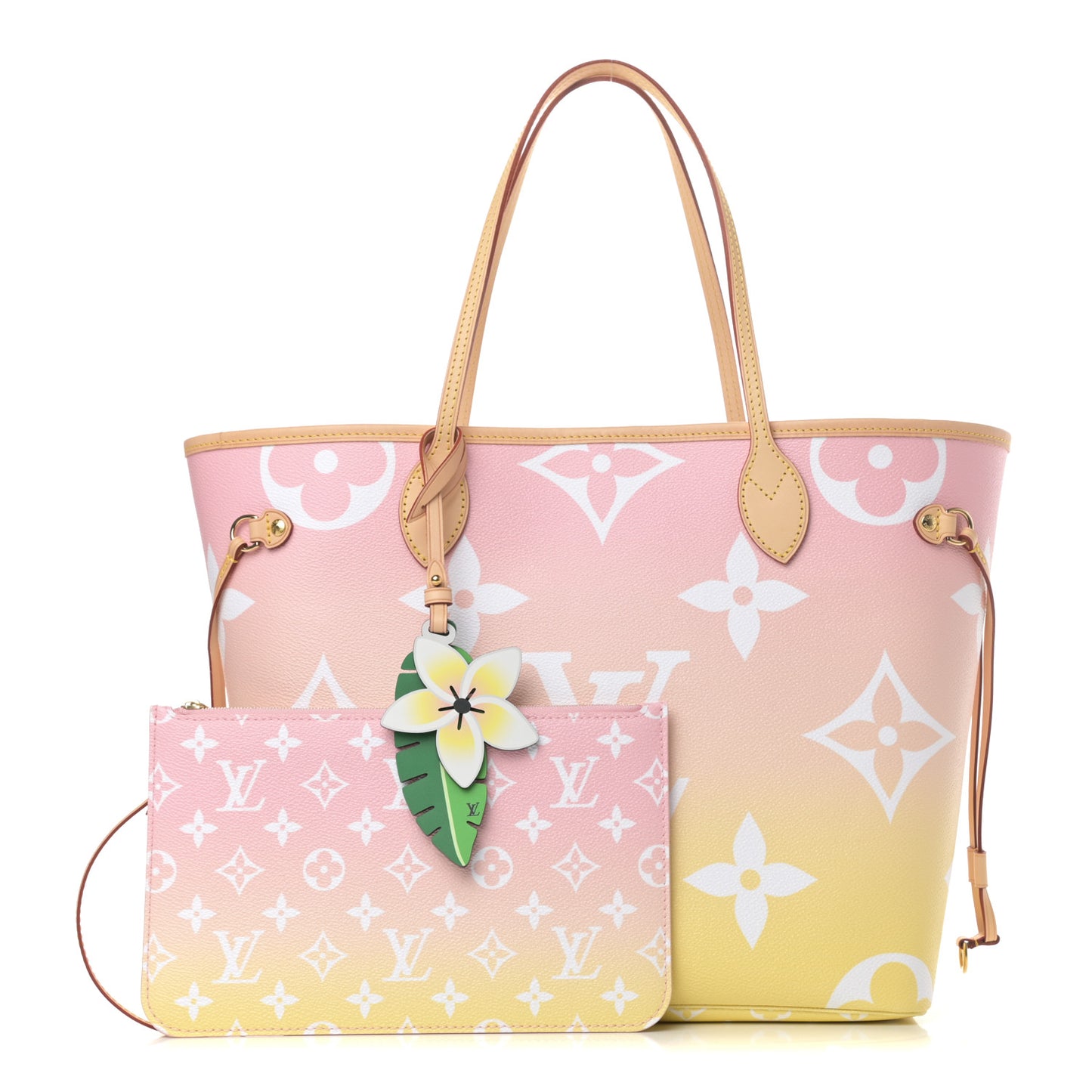 Monogram Giant By The Pool Neverfull MM Light Pink