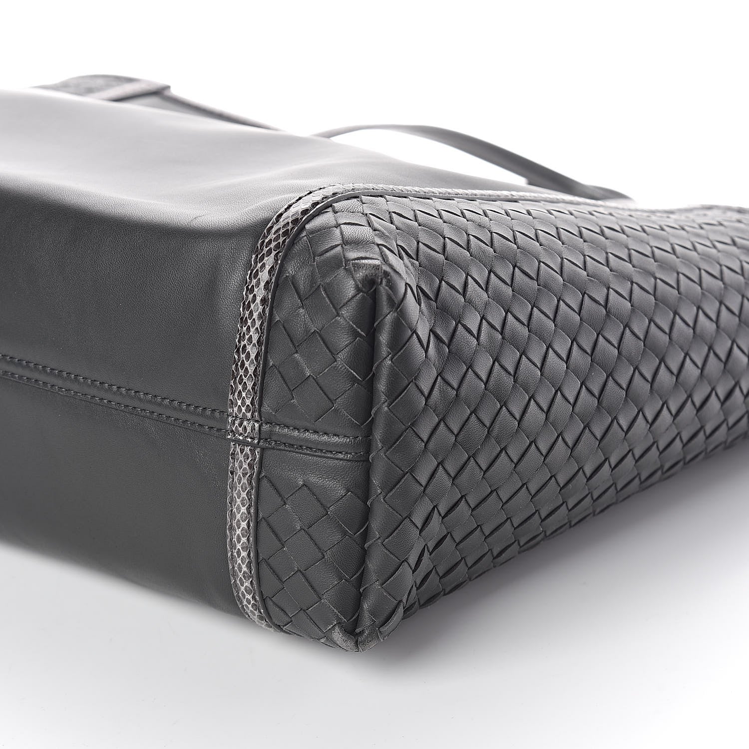 Bottega Veneta Nappa Ayers Intrecciato Tote Grey 9 of 9