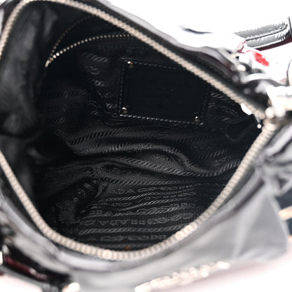 Prada Vernice Sfumata Shoulder Bag Rosso Argento 5 of 11