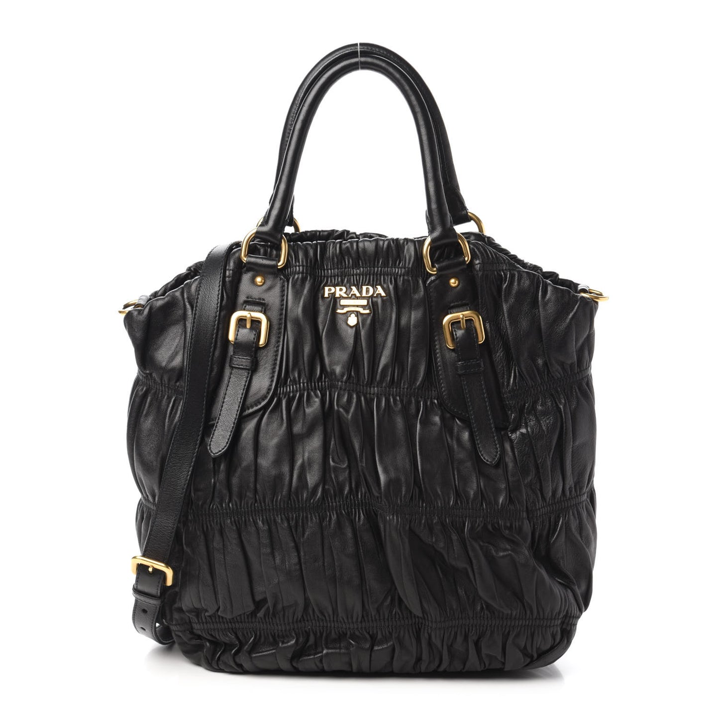 Nappa Gaufre Tote Black