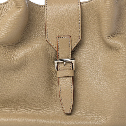 Burberry Grainy Calfskin Satchel Beige 9 of 9