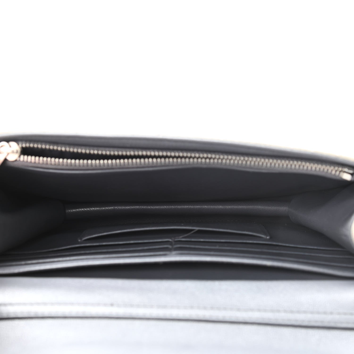 Christian Dior Metallic Calfskin Cannage Miss Dior Promenade Pouch Grey 5 of 10