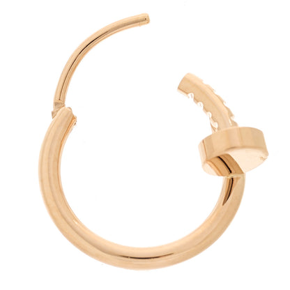 Cartier 18K Pink Gold Juste Un Clou Single Hoop Earring 3 of 5