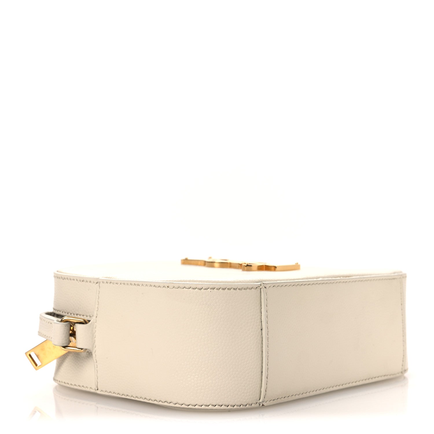 Saint Laurent Grain De Poudre Small Classic Monogram Camera Bag White 3 of 15