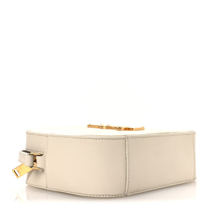 Saint Laurent Grain De Poudre Small Classic Monogram Camera Bag White 3 of 15