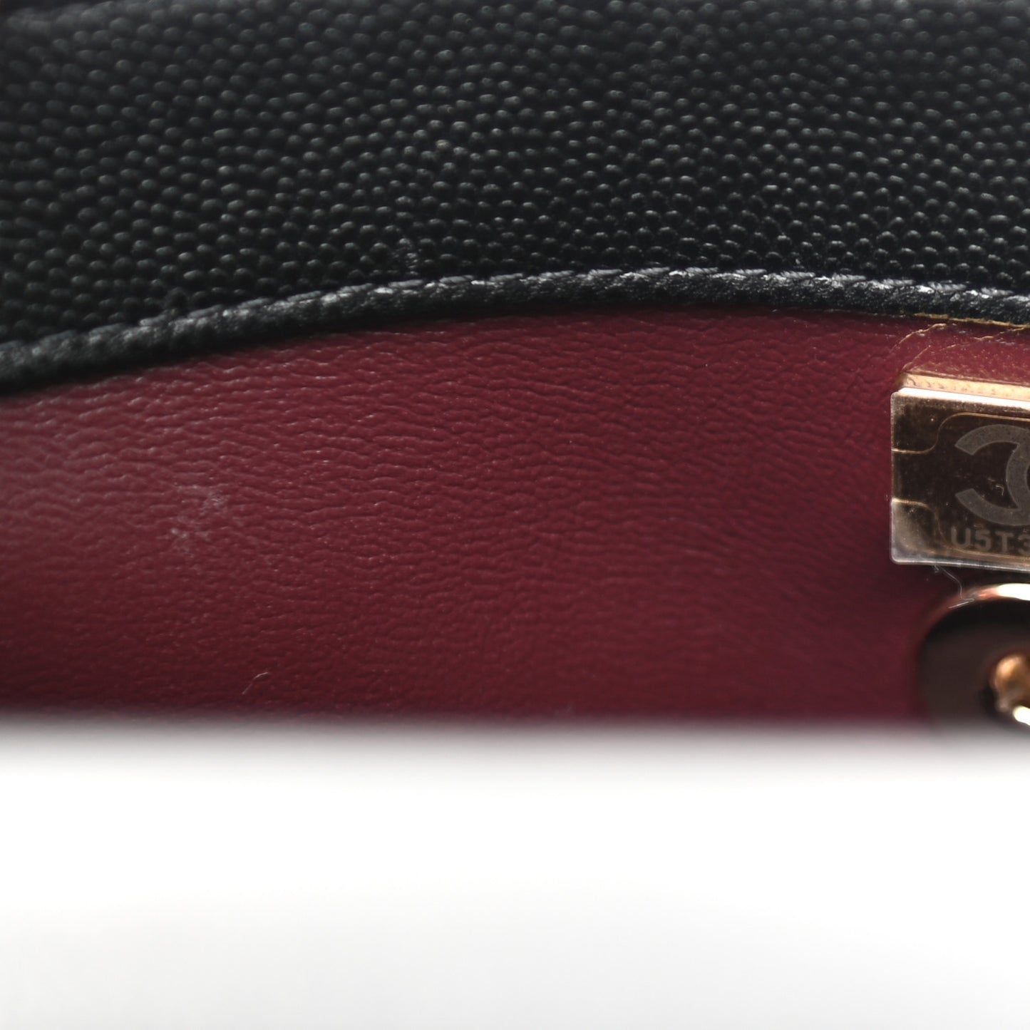 Caviar Quilted Mini Coco Handle Flap Black