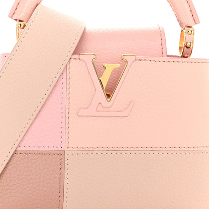 Louis Vuitton Taurillon Karung Patchwork Mini Capucines Pink 7 of 9