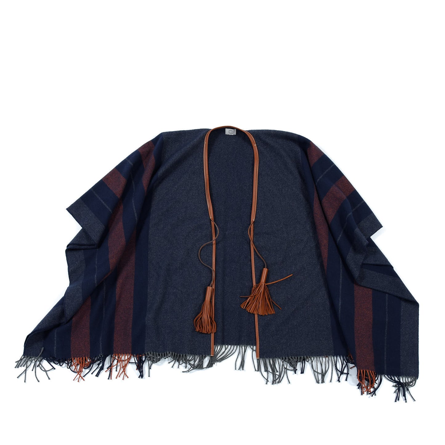 Merino Wool Cashmere Rocabar Poncho Gris