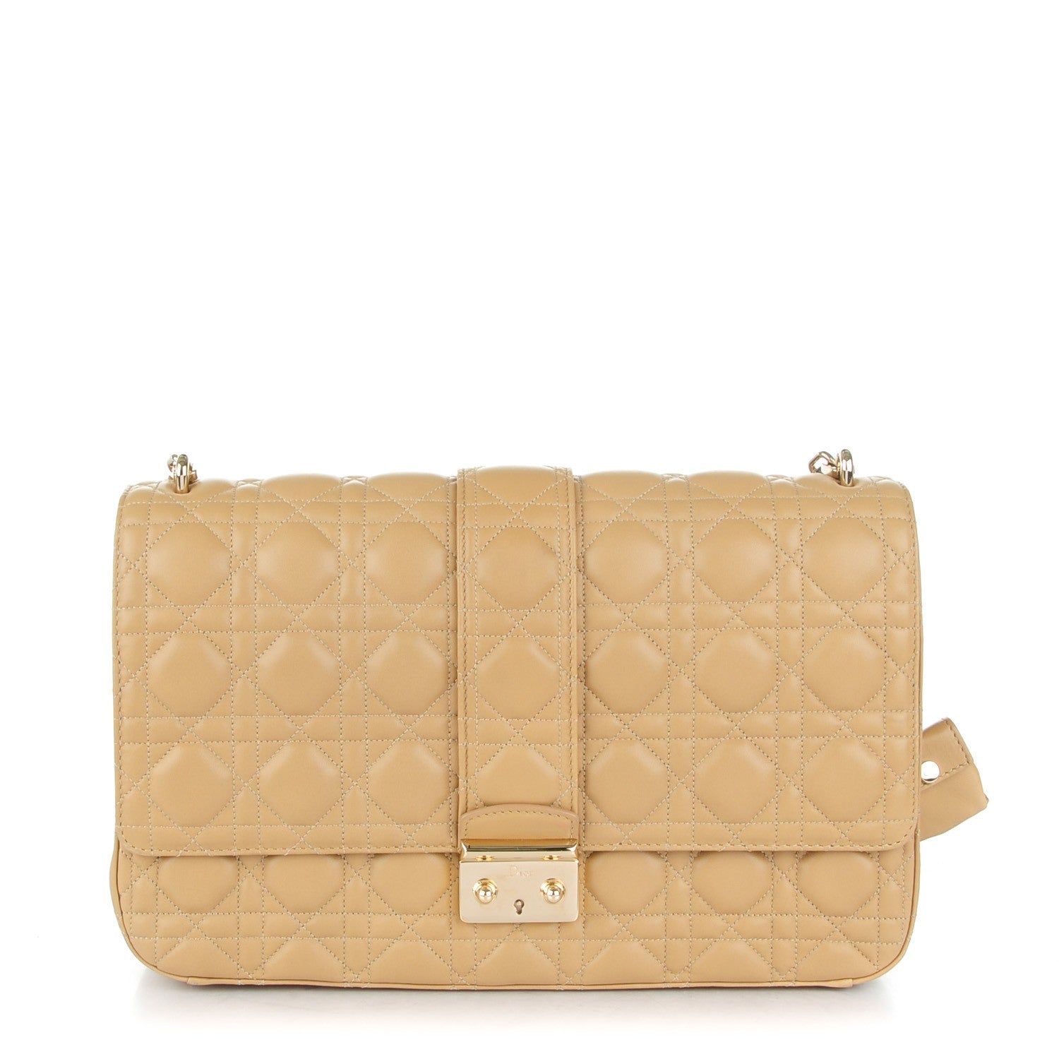 Christian Dior Lambskin Cannage Large Miss Dior Flap Beige 1 of 8