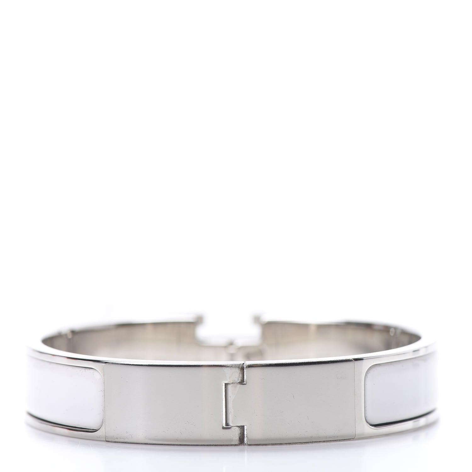 Hermes Enamel Narrow Clic Clac H Bracelet PM White 3 of 6