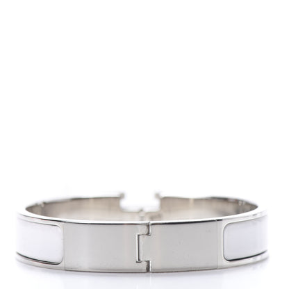 Hermes Enamel Narrow Clic Clac H Bracelet PM White 3 of 6