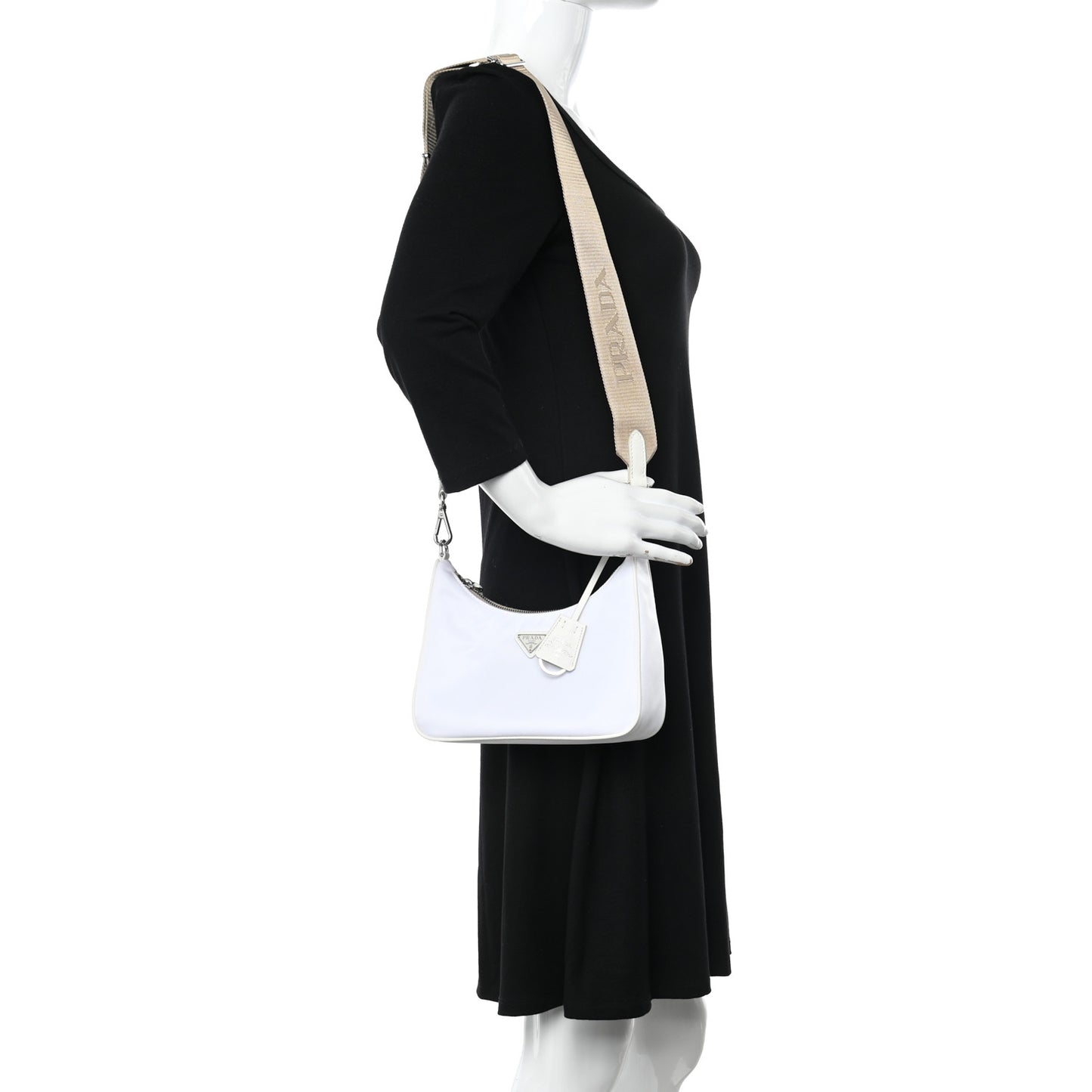 Nylon Re-Edition 2005 Shoulder Bag White