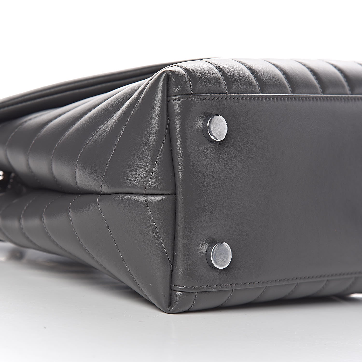Saint Laurent Calfskin Y Quilted Monogram Medium Loulou Satchel Kaki Fonce 8 of 10
