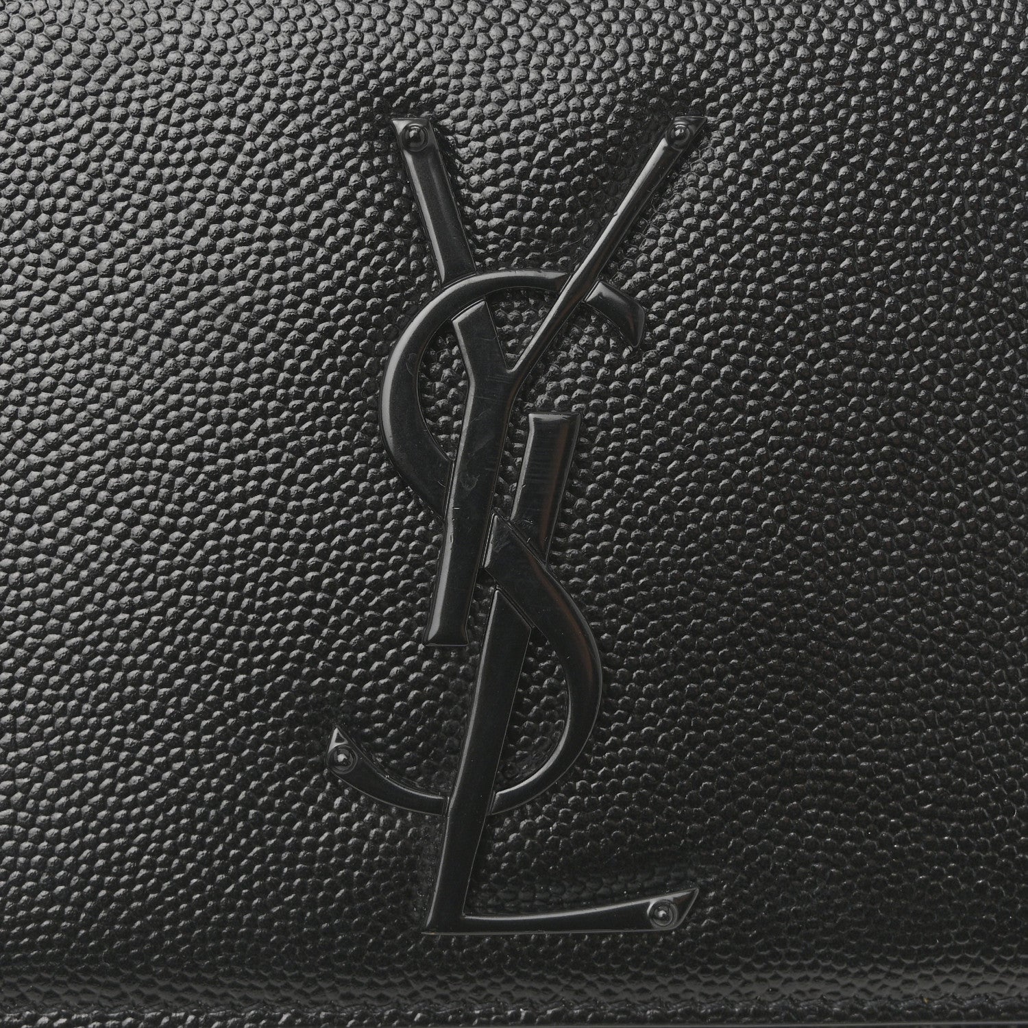 Saint Laurent Grain De Poudre Small Monogram Monochrome Kate Satchel Black 11 of 11