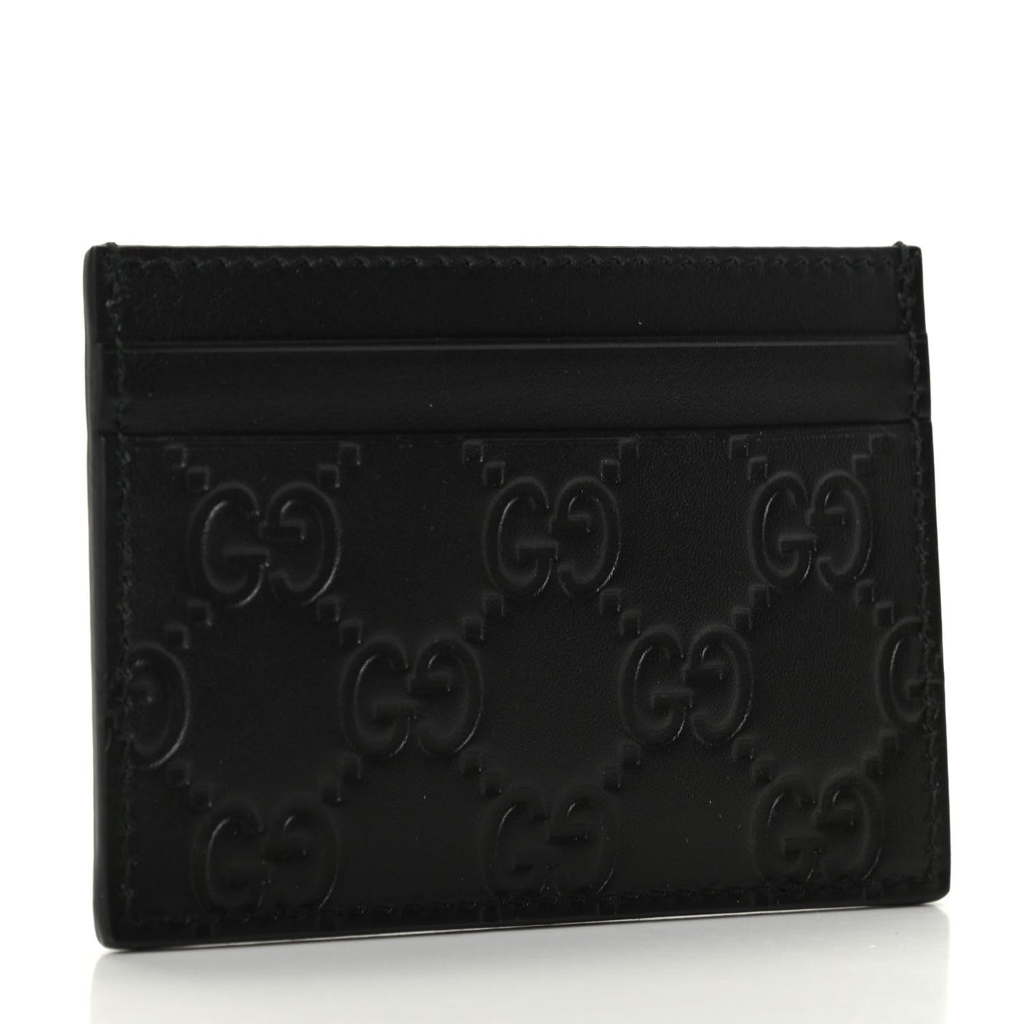Guccissima Card Holder Black