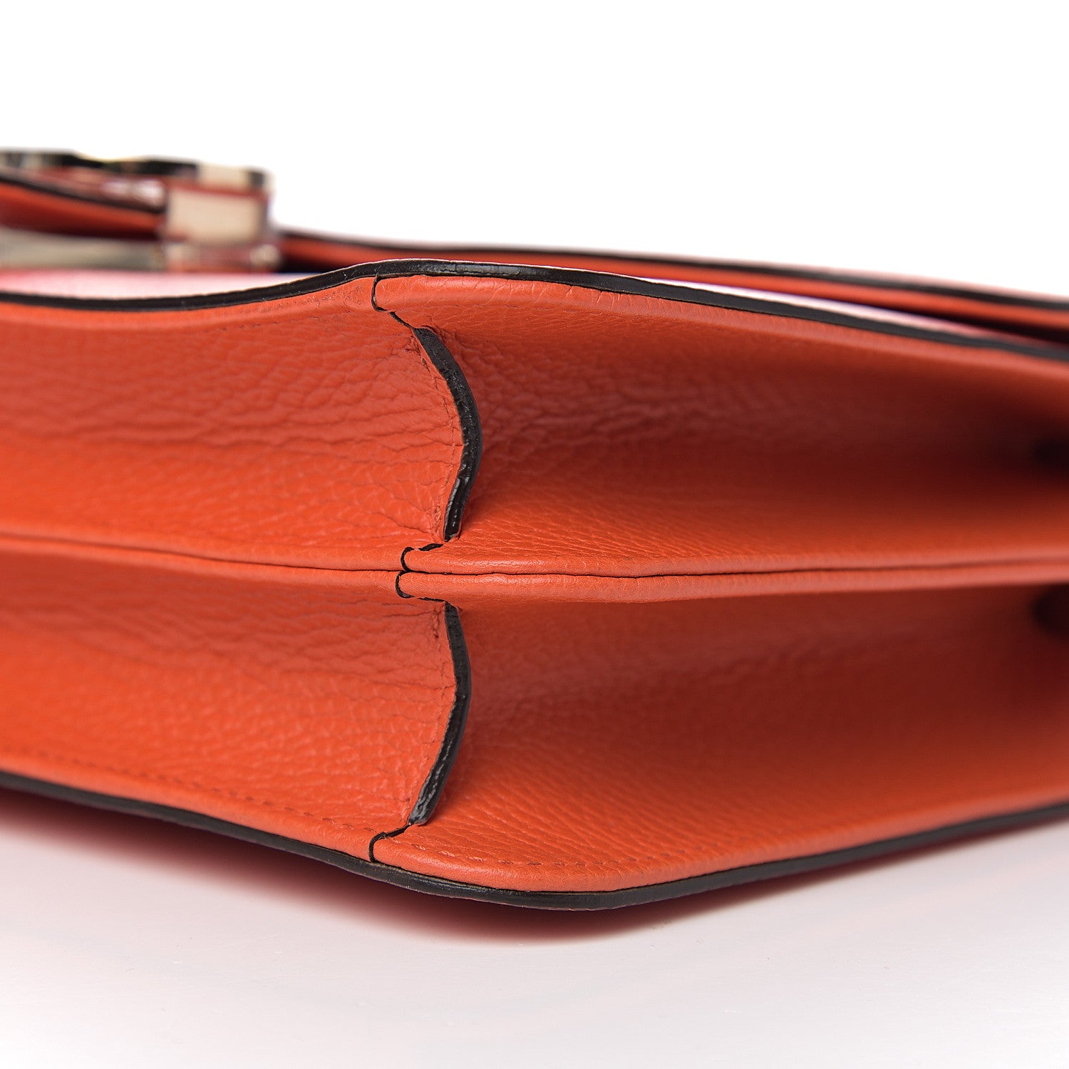 Gucci Dollar Calfskin Interlocking G Shoulder Bag Sun Orange 8 of 9