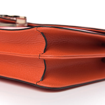 Gucci Dollar Calfskin Interlocking G Shoulder Bag Sun Orange 8 of 9