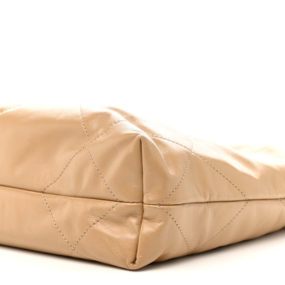 Chanel Shiny Calfskin Quilted Small Chanel 22 Beige Beige 11 of 12
