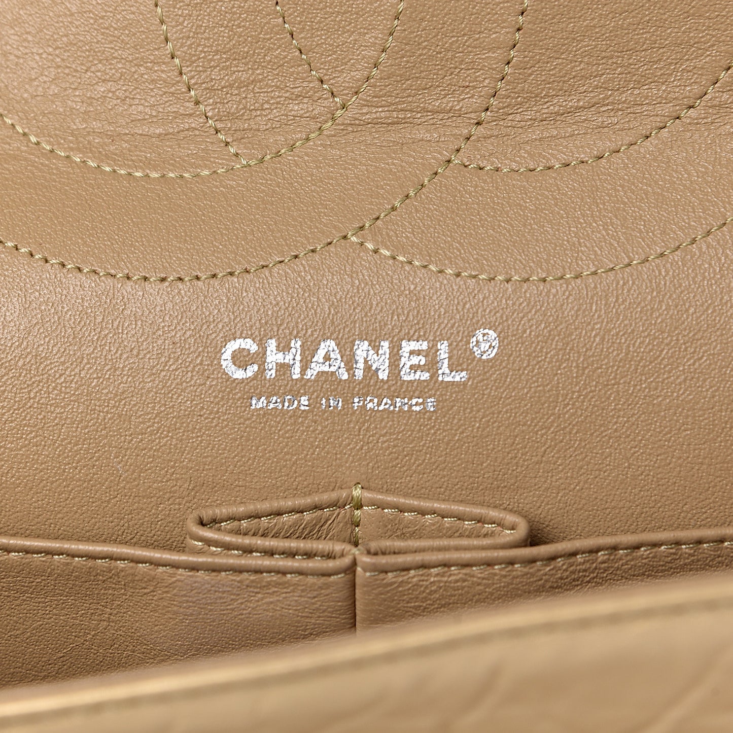 Metallic Aged Calfskin Quilted 2.55 Reissue 227 Flap Gold