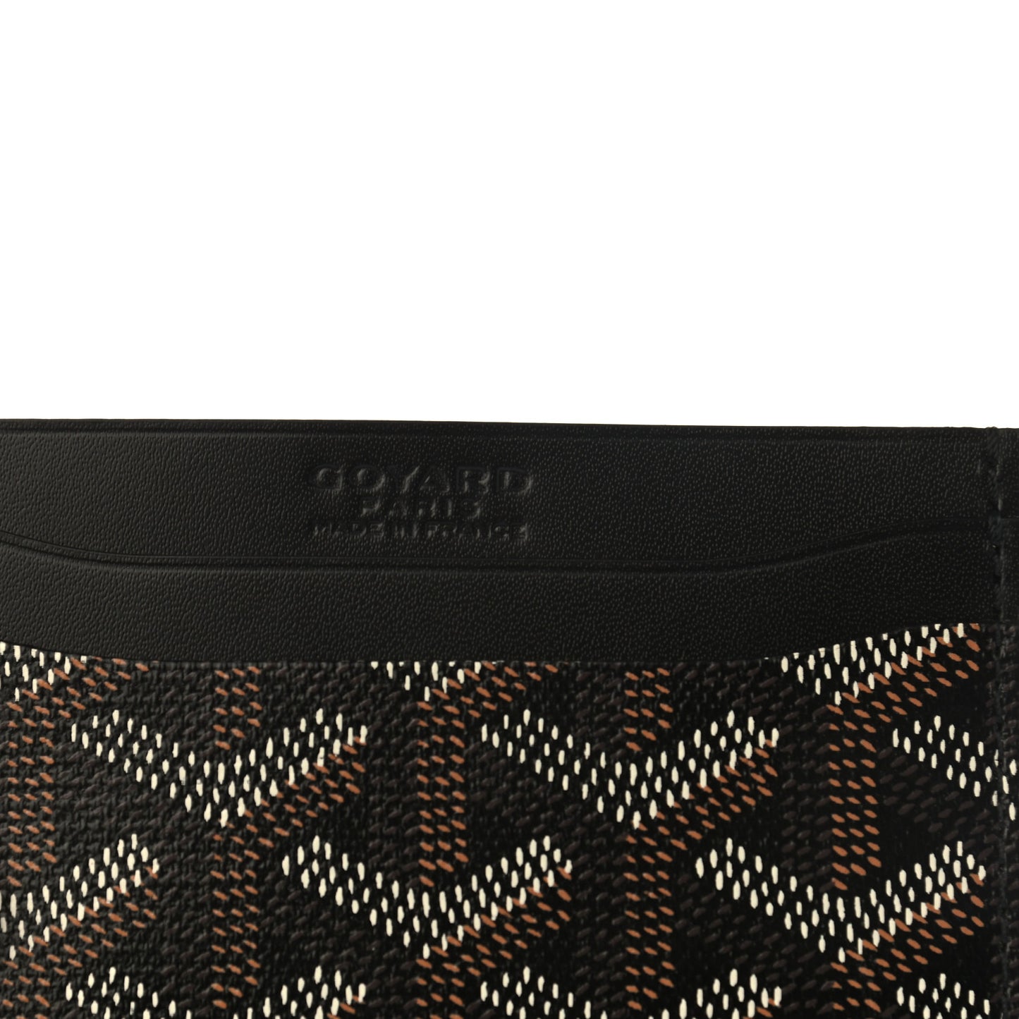 Goyardine Saint Sulpice Card Holder Black